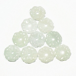 8x Jade Blumen hellgrün Ø14mm Schmuck DIY Zubehör 8x Jade Blumen hellgrün Ø14mm Schmuck DIY Zubehör
